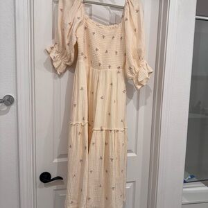 Floral Cream Dress